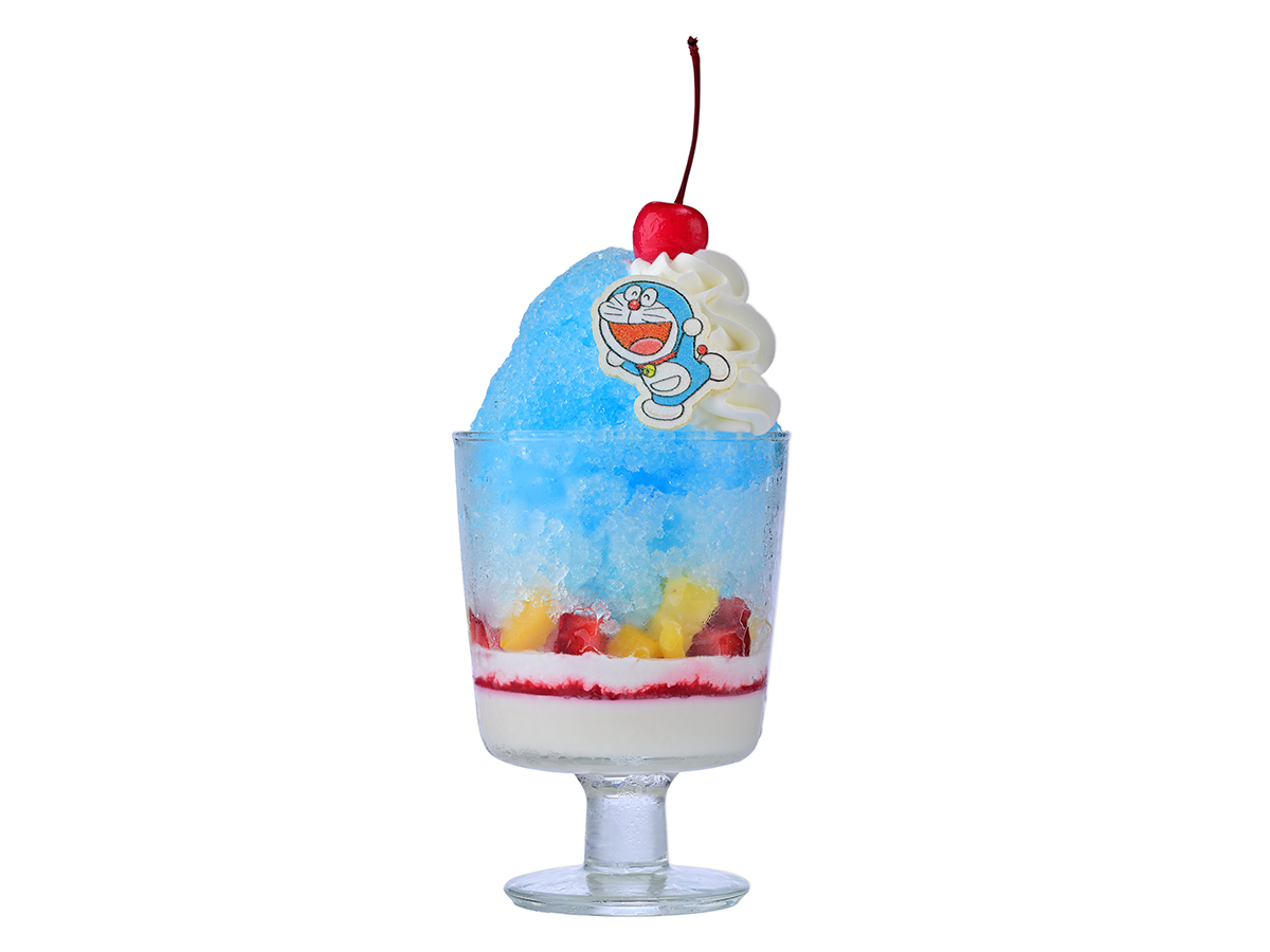 【7/11～8/31まで提供予定】ひんやりシュワっと！かき氷パフェ　ドラえもん