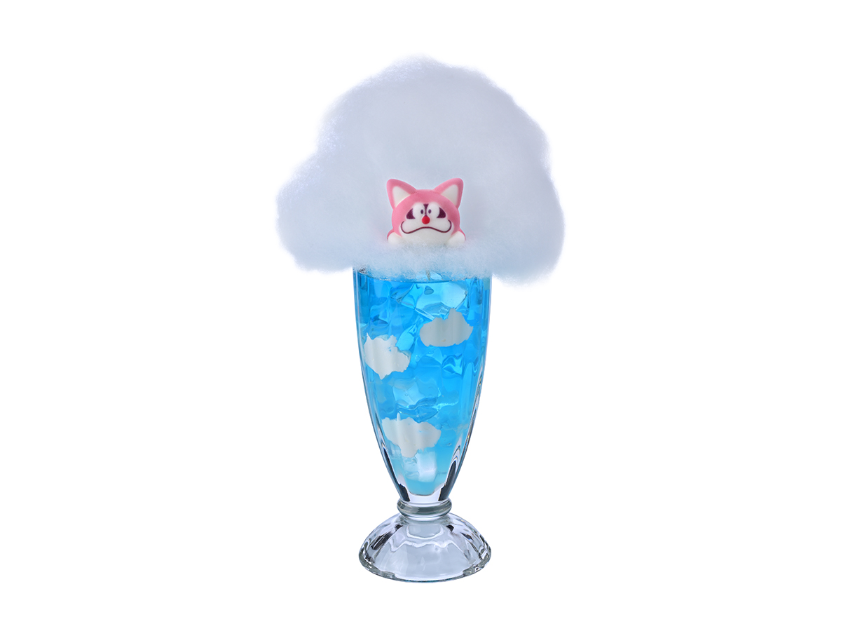 【10/15～提供】青いお空♪もくもく雲のクリームソーダ　ポコニャン